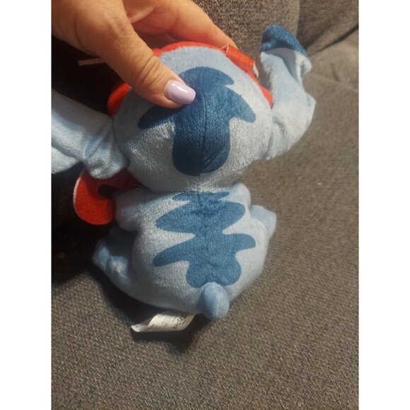 Disney Lilo & Stitch Holiday Plush Cuddly Stuffed Toy 8in Christmas Gift - Picture 8 of 10